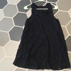 Navy Blue Lace Dress